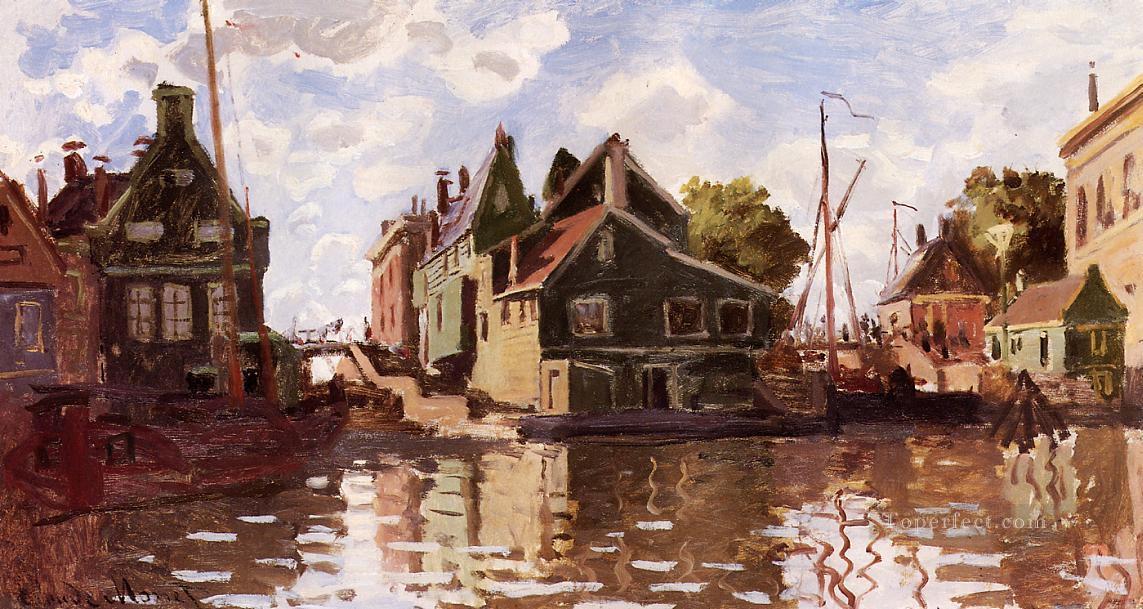 ザーンダムの運河 クロード・モネ油絵